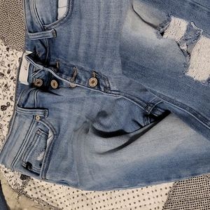 Women's Kancan flare distressed jeans